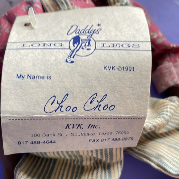 Karen Germany NWT Authentic Vintage Daddy’s Long Legs Cho Choo Doll - Picture 7 of 8
